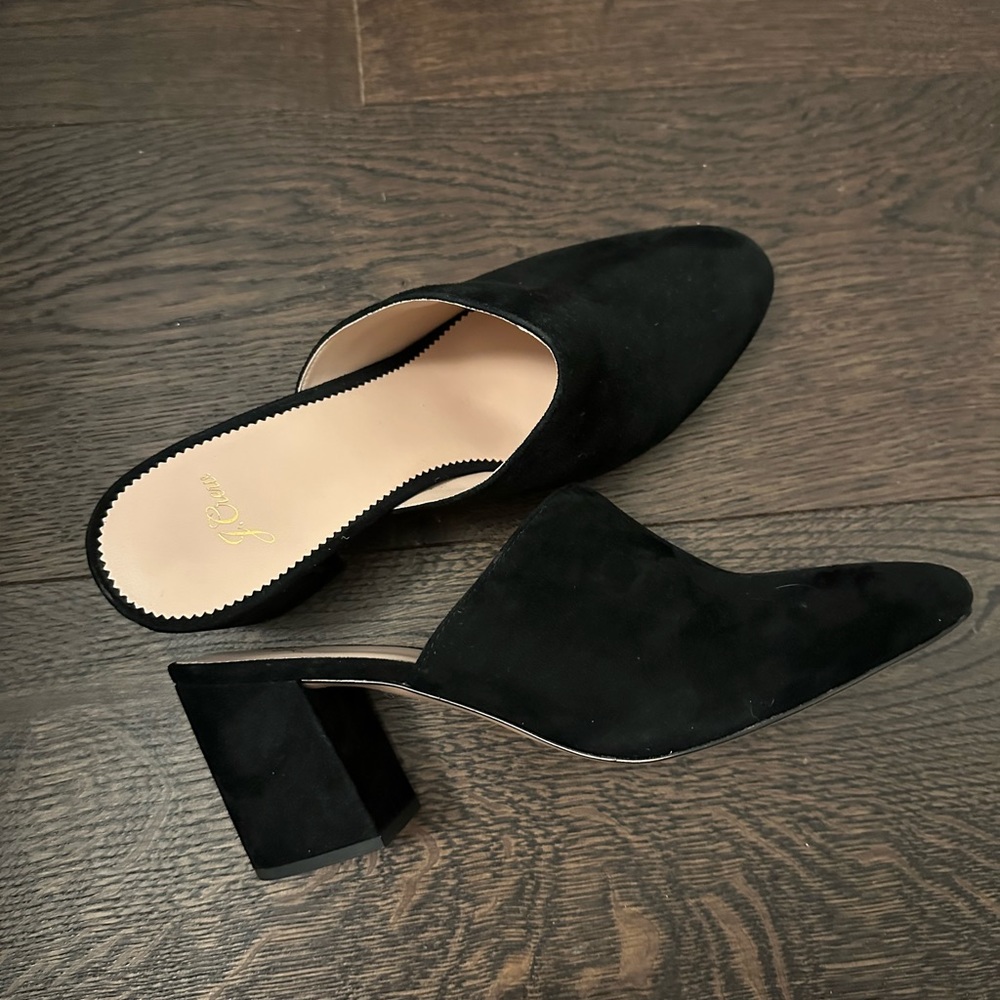 J. Crew Suede Block Heel Mule, US10